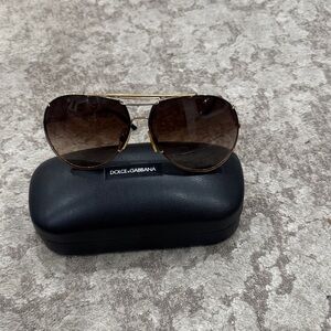 Dolce & Gabbana Gold Frame Sunglasses